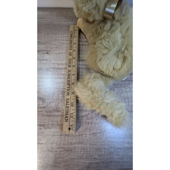 TB Trading Co cat kitten plush stuffed animal toy  blue eyes yellow tan 10" - Picture 8 of 8